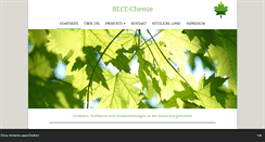 Desktop Screenshot of bece-chemie.com